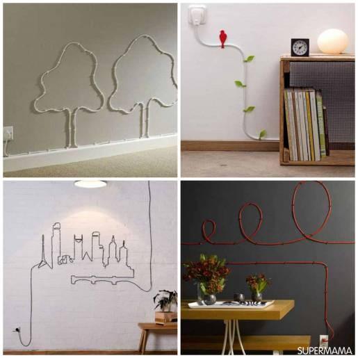 9 أفكار مبتكرة لتحويل أسلاك الكهرباء لديكور منزلي سوبر ماما