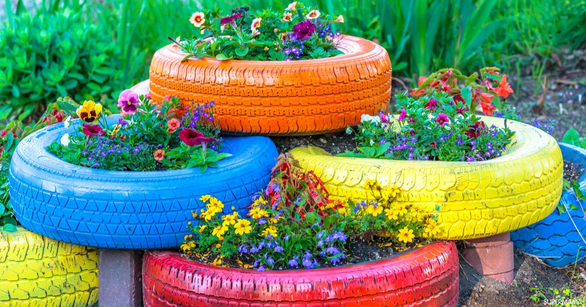 7 أفكار لإعادة تدوير إطارات السيارات سوبر ماما