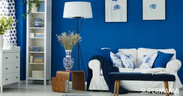 بالصور 10 أفكار لغرفة المعيشة بدرجات اللون الأزرق سوبر ماما